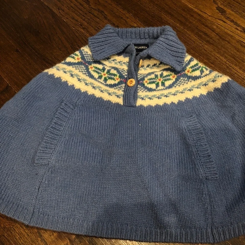 Ralph Lauren poncho cape poncho one size